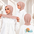 Easy Ribbed Cotton Hijab – Salmon Pink