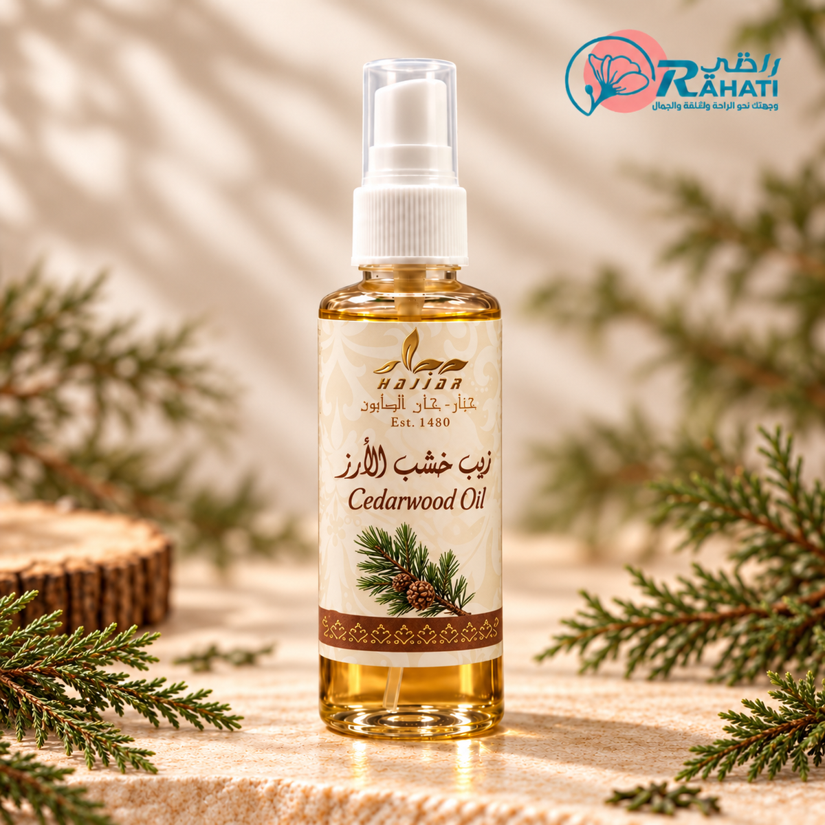 Cedar Wood Body Oil – Hajjar Khan Alsaboun | 60 ml