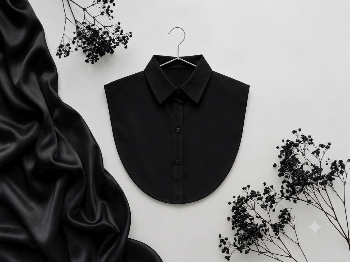 Jersey Shirt Collar Neck Cover (Black)
