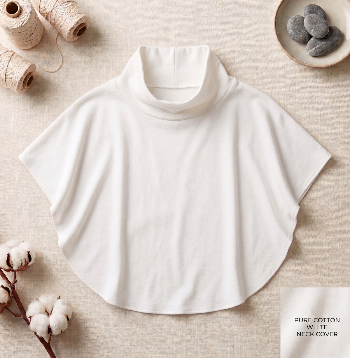Cotton Neck Cover (white)