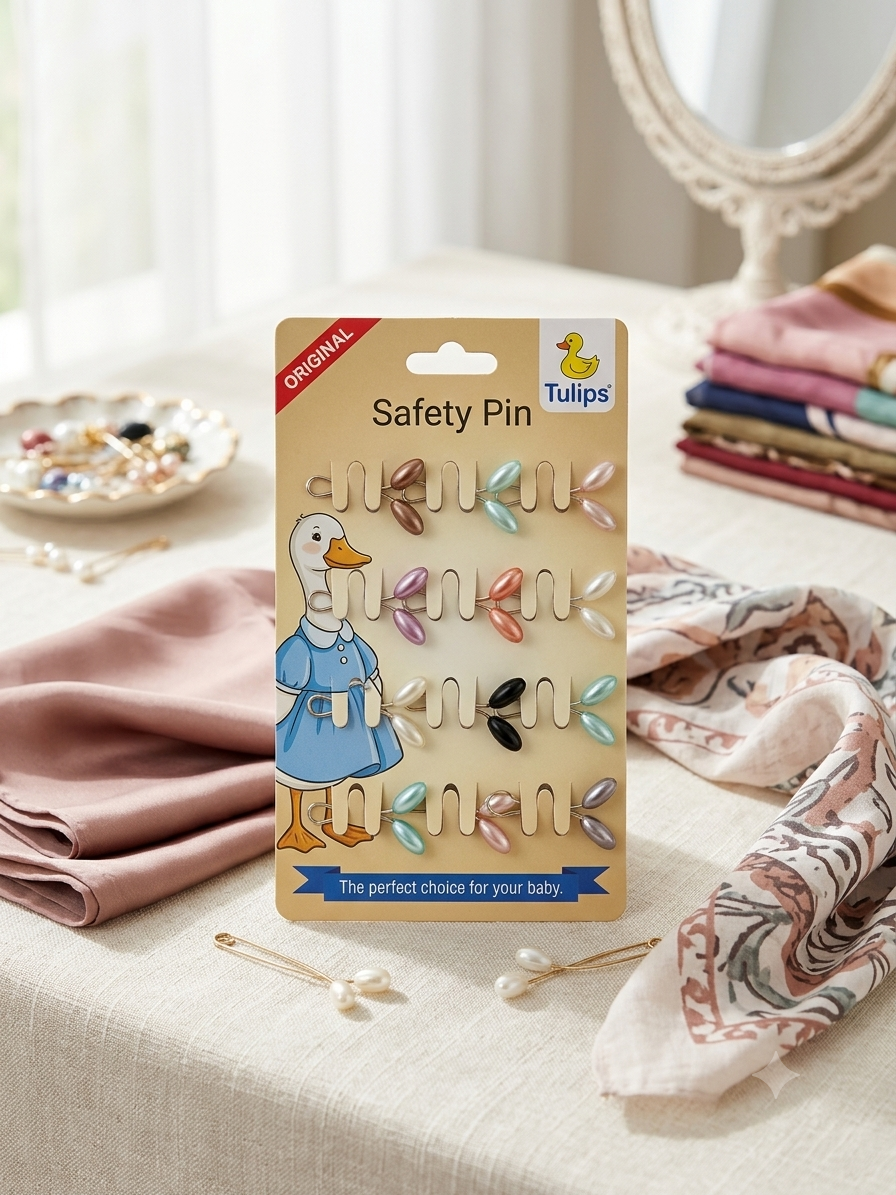 Pearl Hijab Clips Set