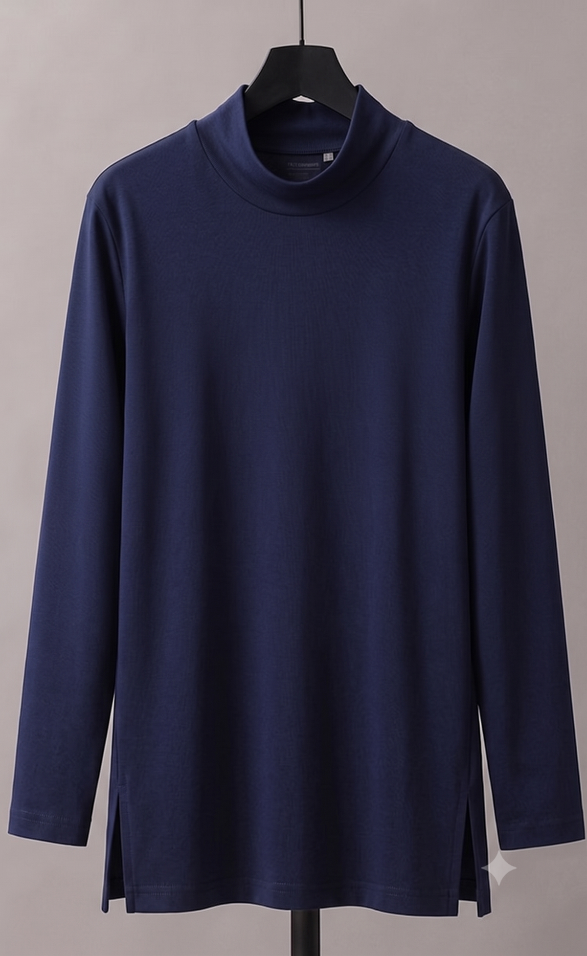Longline Cotton Body Cover Top (Navy Blue)