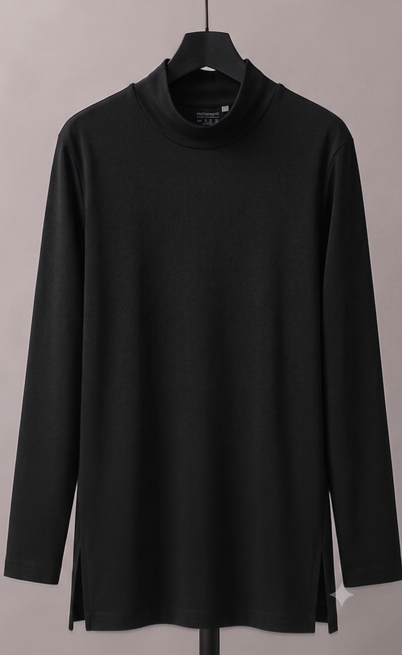 Longline Cotton Body Cover Top (Black)