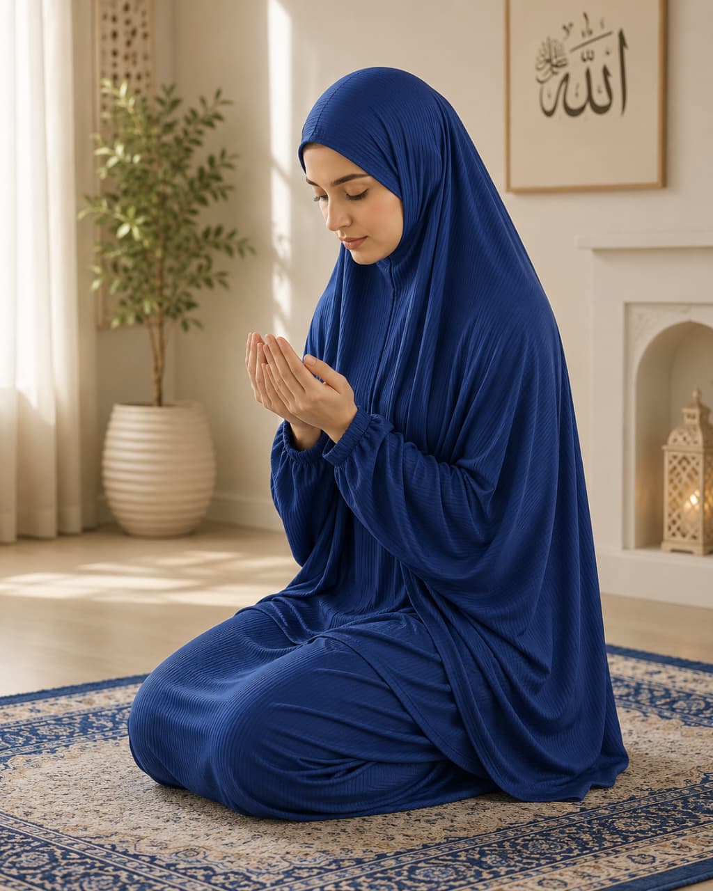 Striped Prayer Set (Navy)