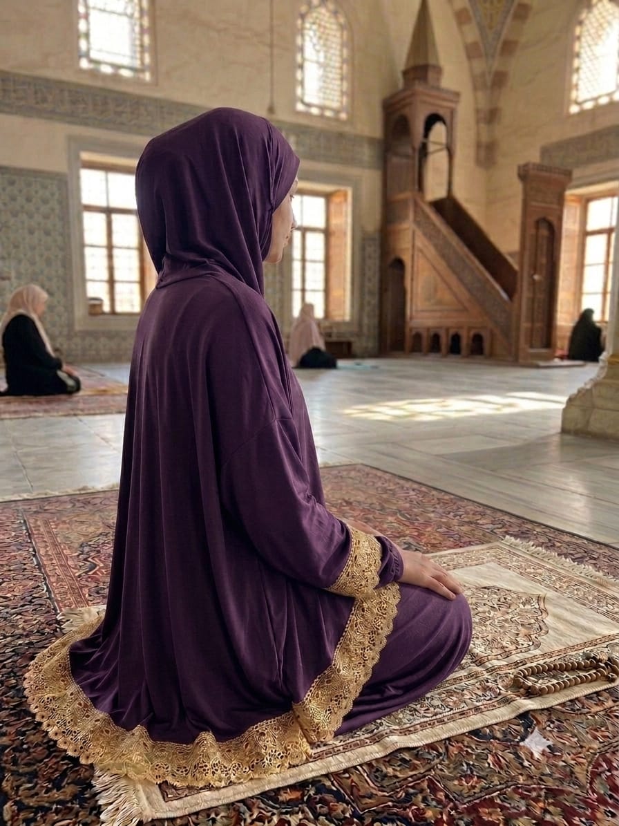 Cool Lycra Prayer Dress (Purple)