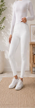 Everyday Modest Leggings (White)