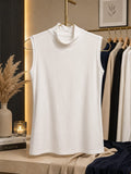 Sleeveless Cotton Body Cover Tank Top (White)