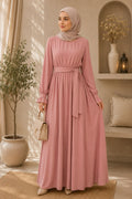 Summer Butter Crepe Maxi Dress.