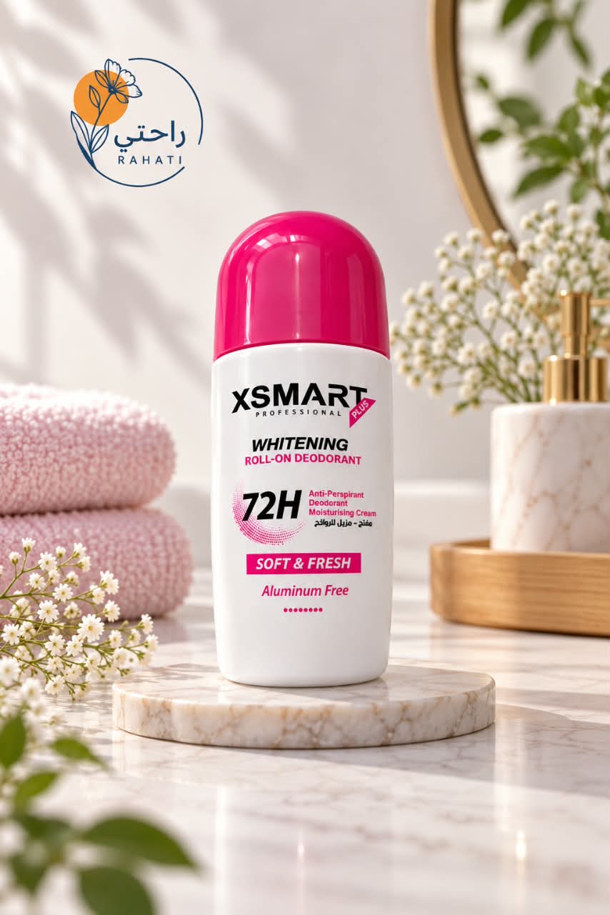 XSmart Whitening Roll-On Deodorant – 72-Hour Protection.
