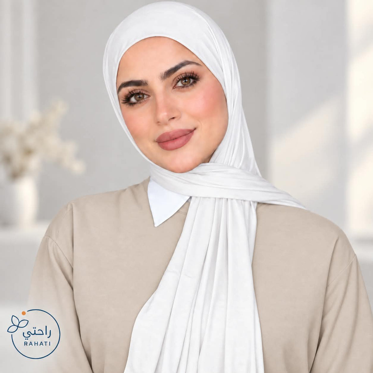 Kuwaiti Cotton Mini Hijab Scarf- 125*45 cm