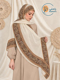 Soft Printed Crepe square Hijab Scarf