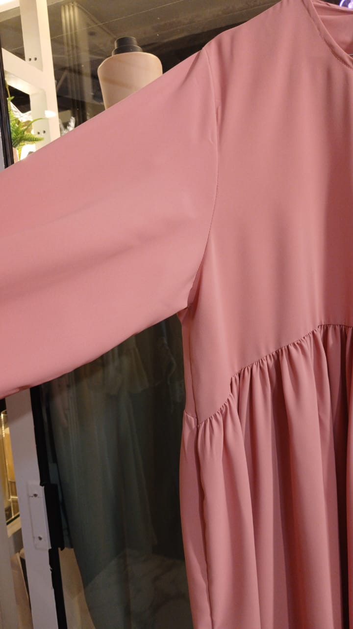 Summer Butter Crepe Maxi Dress.