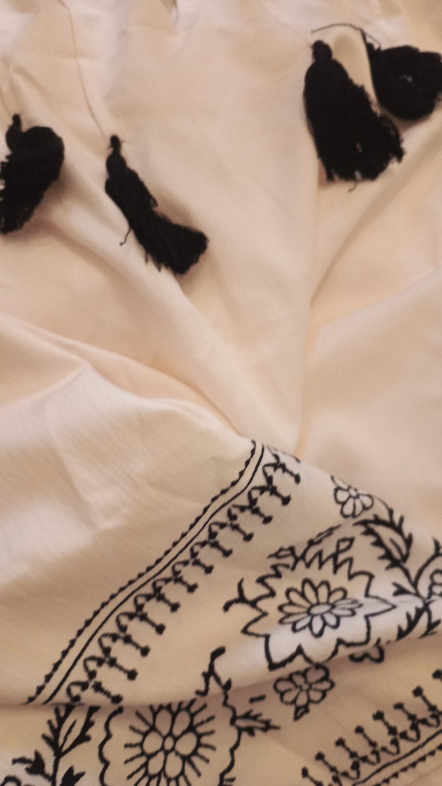 Linen Abaya with Wide Sleeves.