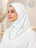 Black lycra hijab detail