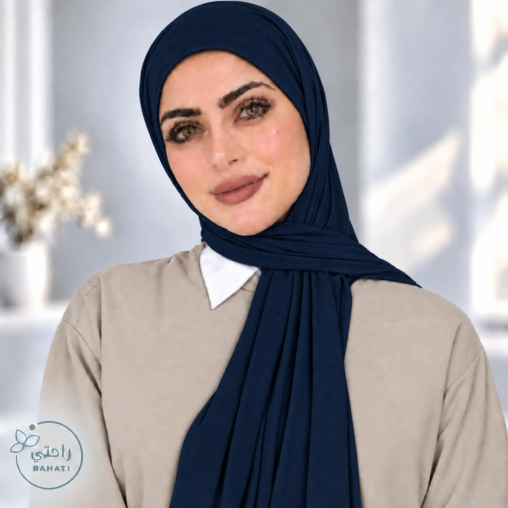Kuwaiti Cotton Mini Hijab Scarf- 125*45 cm