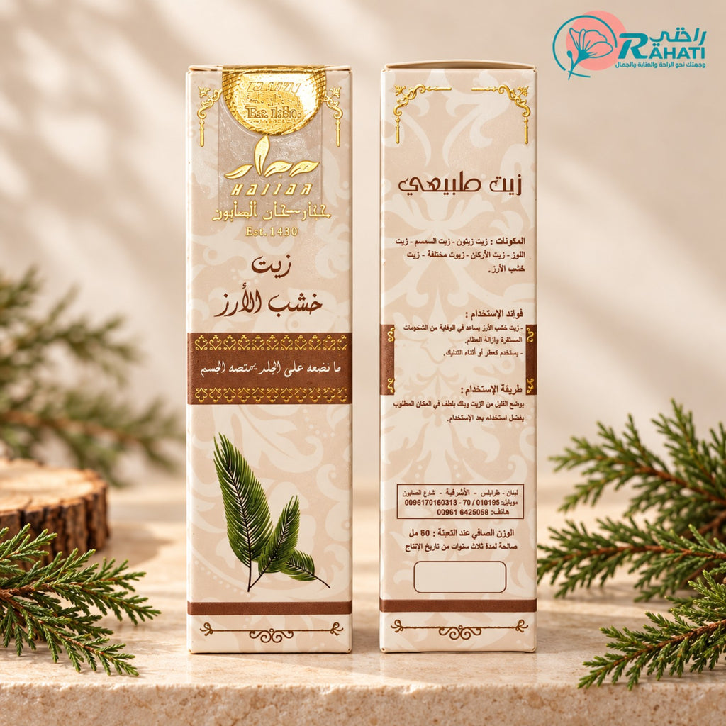 Cedar Wood Oil — Arabic packaging