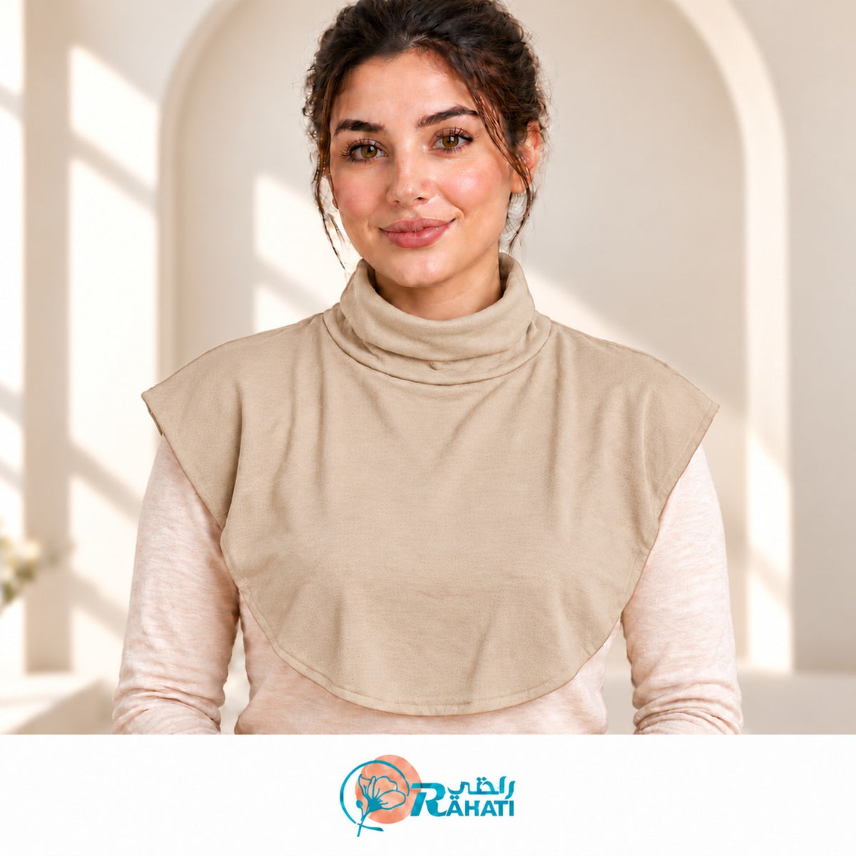 Cotton Neck Cover - Beige