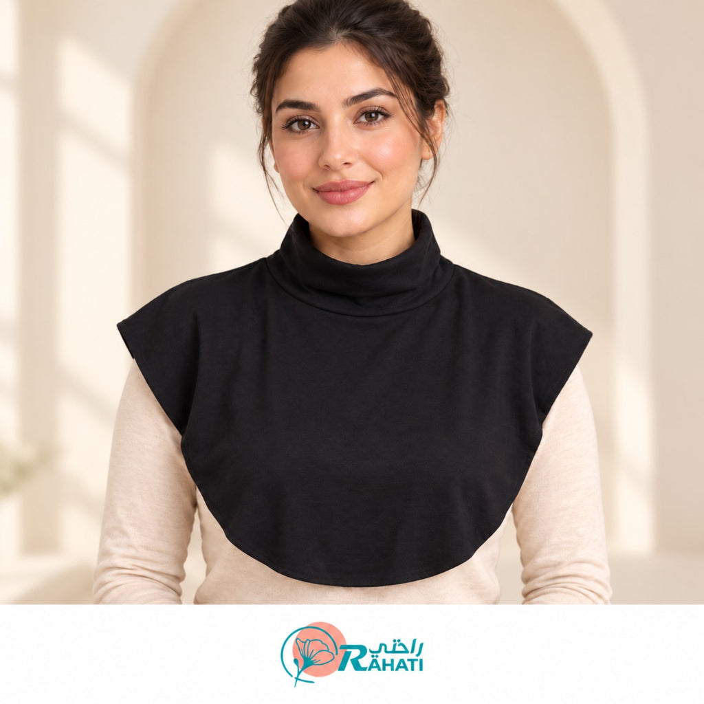 Cotton Neck Cover - Black