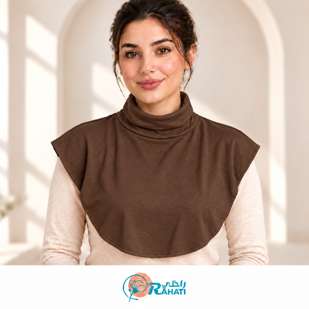 Cotton Neck Cover - Brown