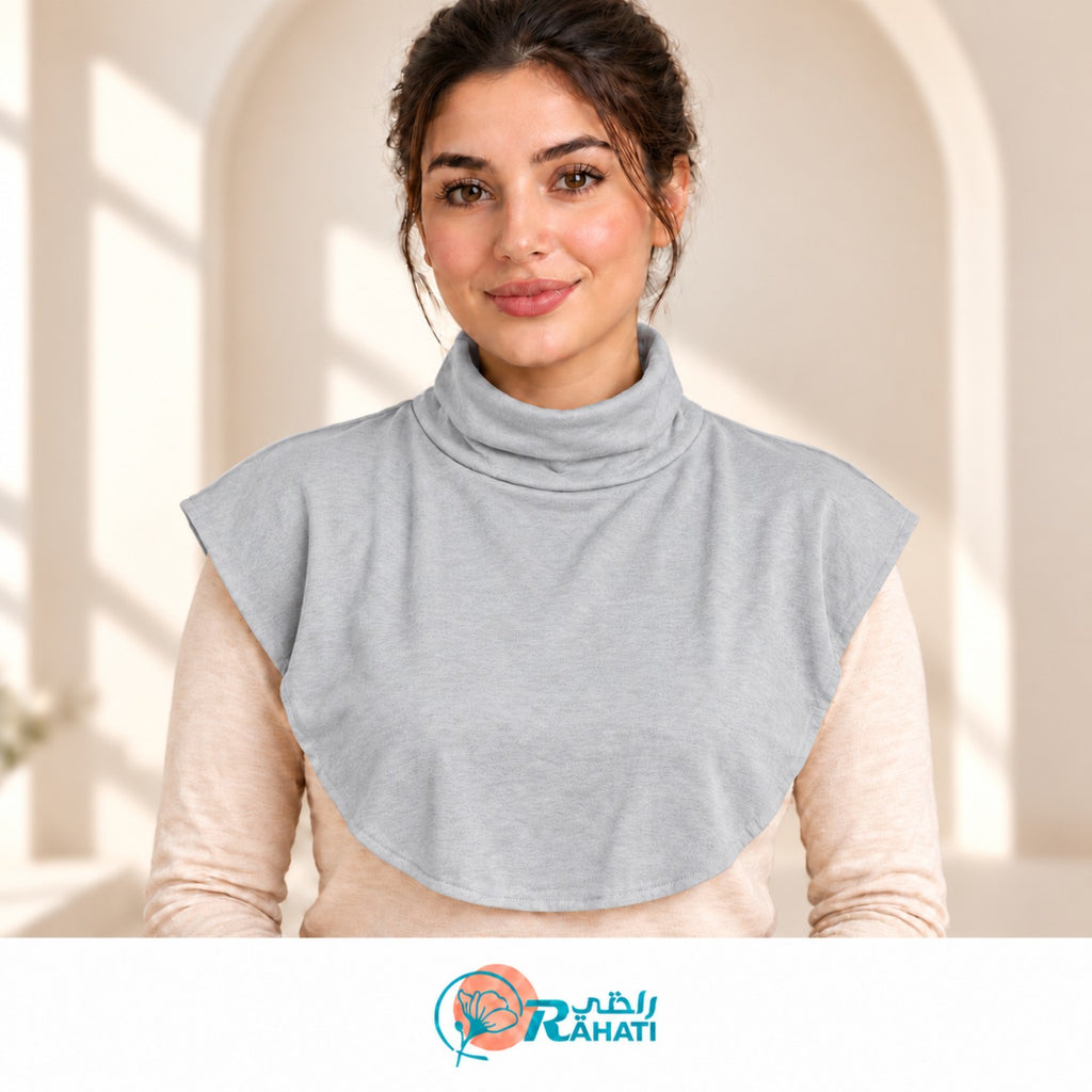 Cotton Neck Cover - Light Grey