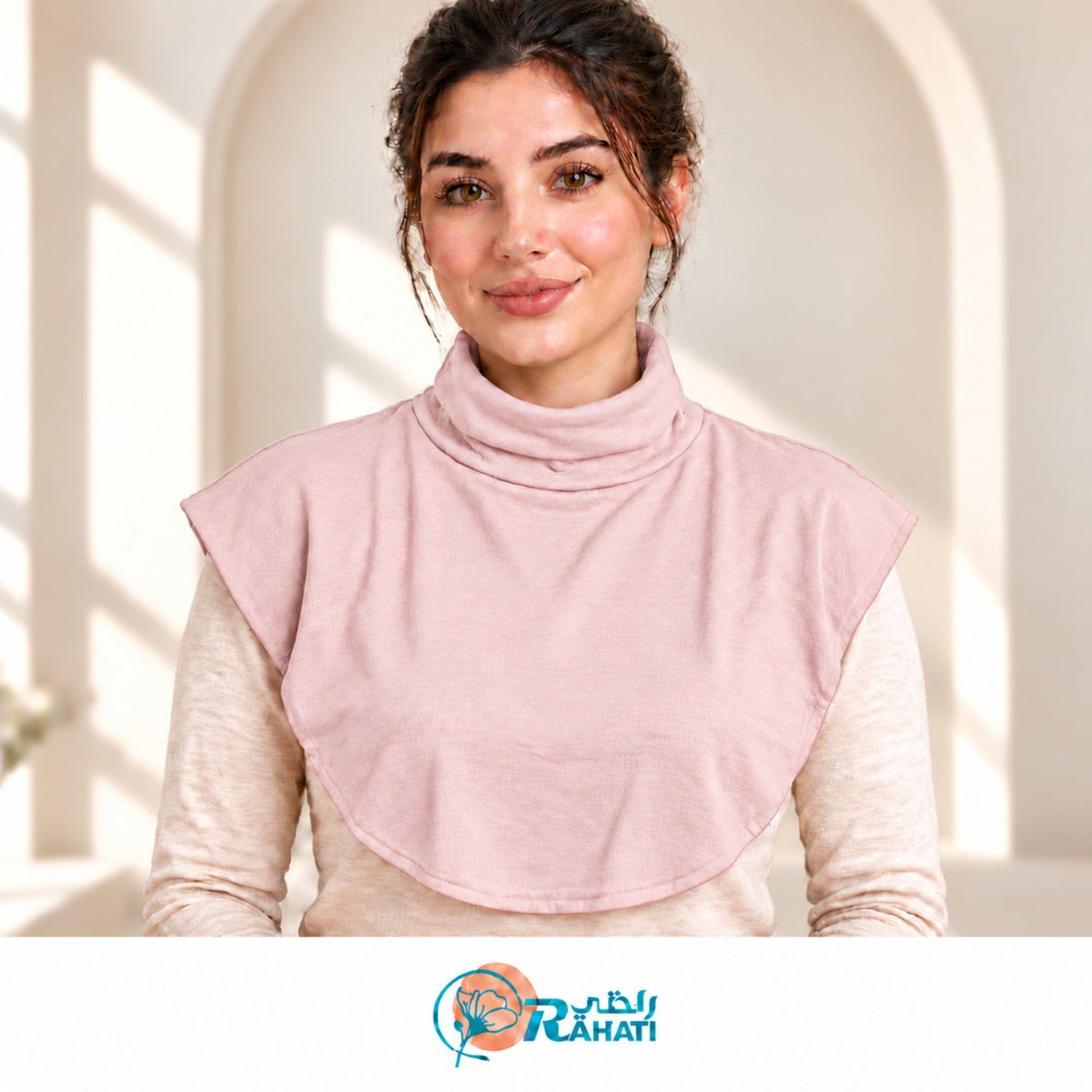 Cotton Neck Cover - Pink
