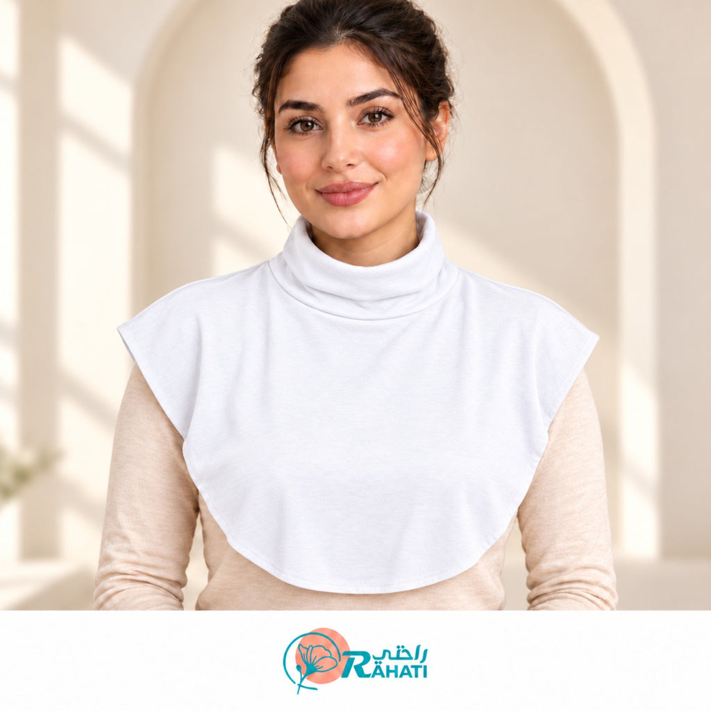 Cotton Neck Cover - White