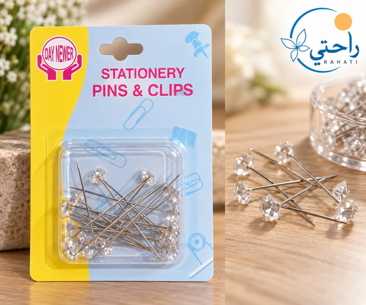 Crystal head hijab pins