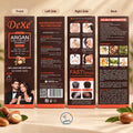 Dexe Argan Speedy Hair Color Shampoo Dark Brown 420ml packaging