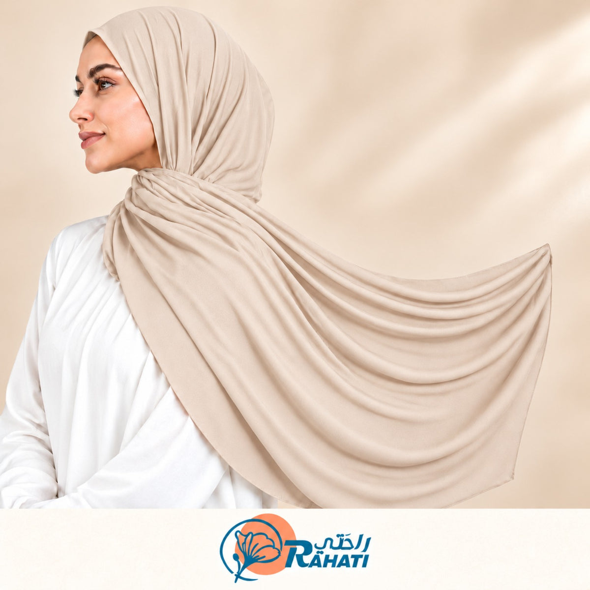 Egyptian Cotton Shawl - Light Beige