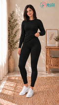 Premium Cotton Legging – Black | RAHATI