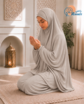 Two-Piece Ribbed Cotton Prayer Set – Beige