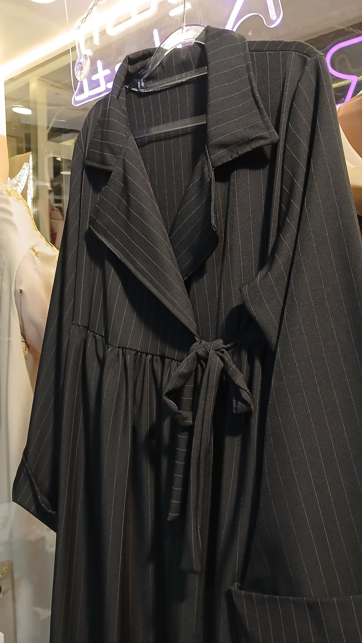 Women's Black Autumn Jacket Dress(black)