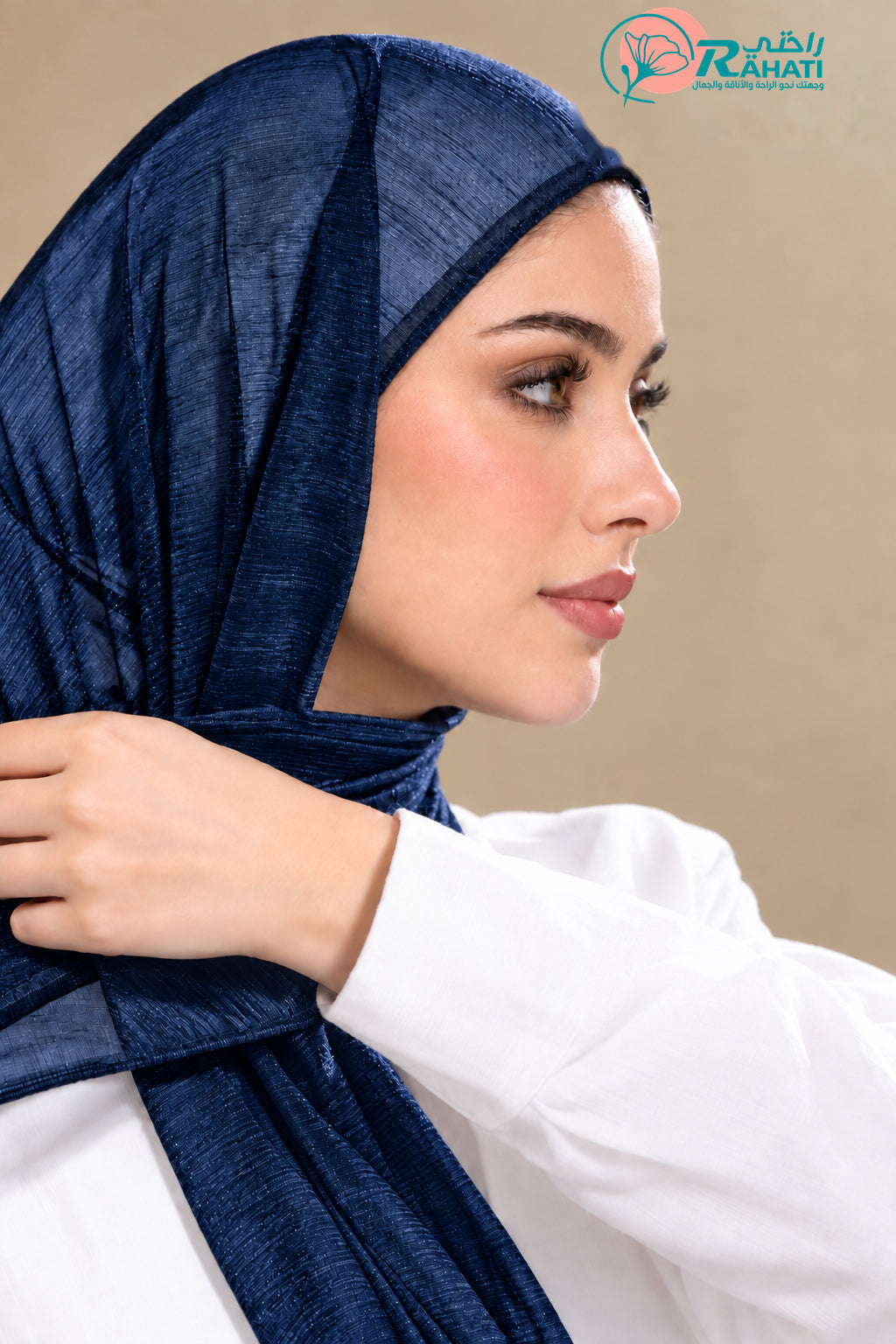 Lightweight Cashmere Hijab Scarf – 77 × 178 cm.