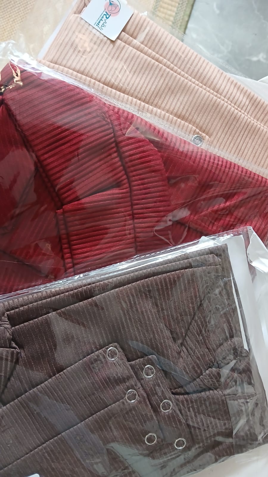 Easy Ribbed Cotton Hijab with Snap Closure