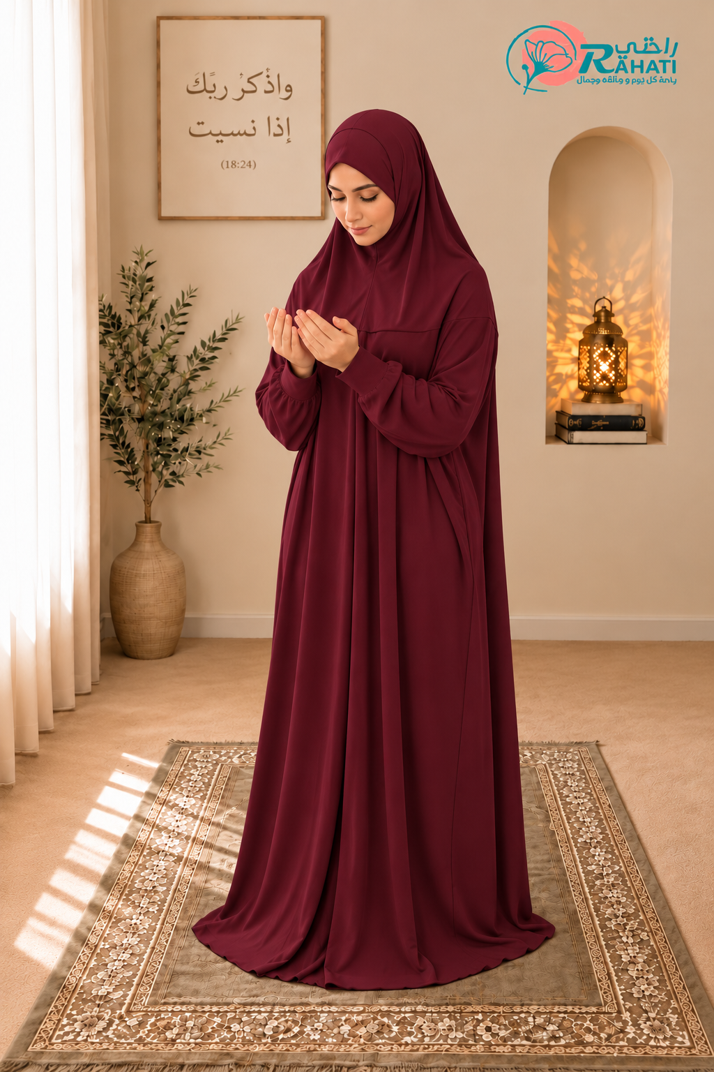 Soft Lightweight Cotton One-Piece Prayer Dress