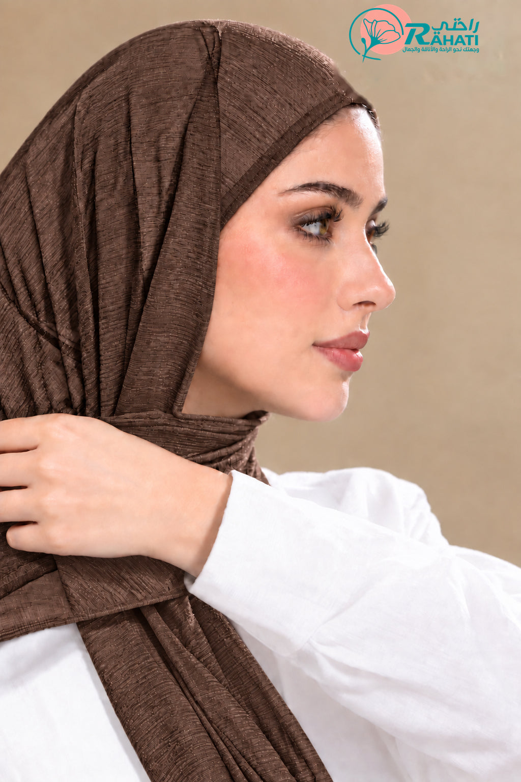 Lightweight Cashmere Hijab Scarf – 77 × 178 cm.