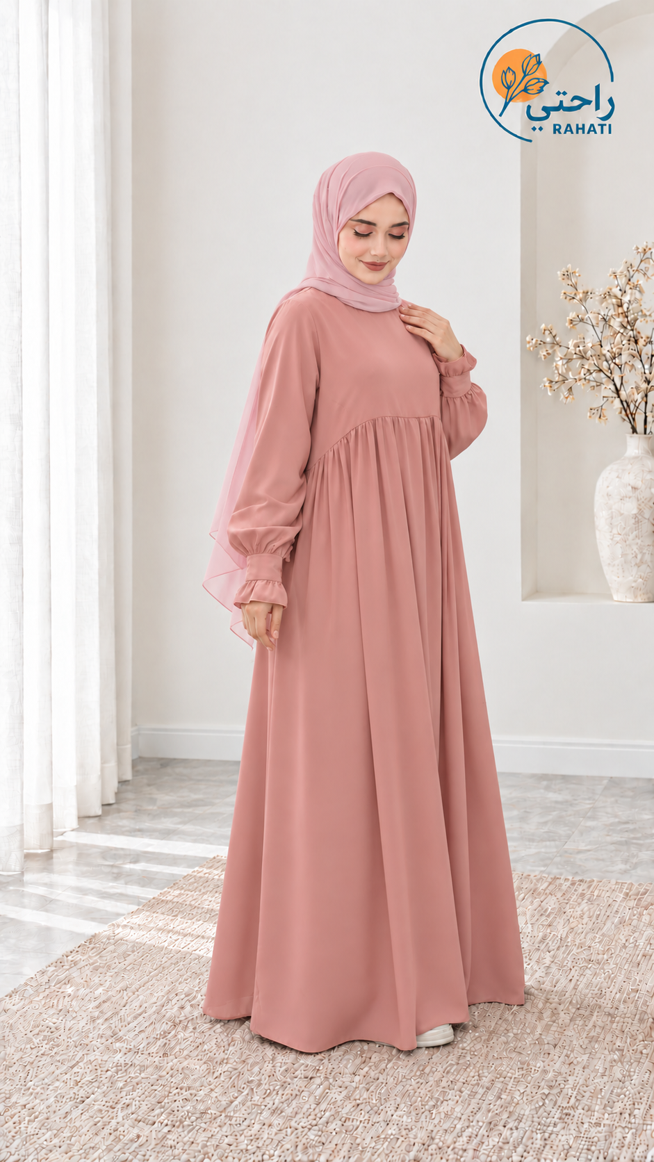 Summer Butter Crepe Maxi Dress.