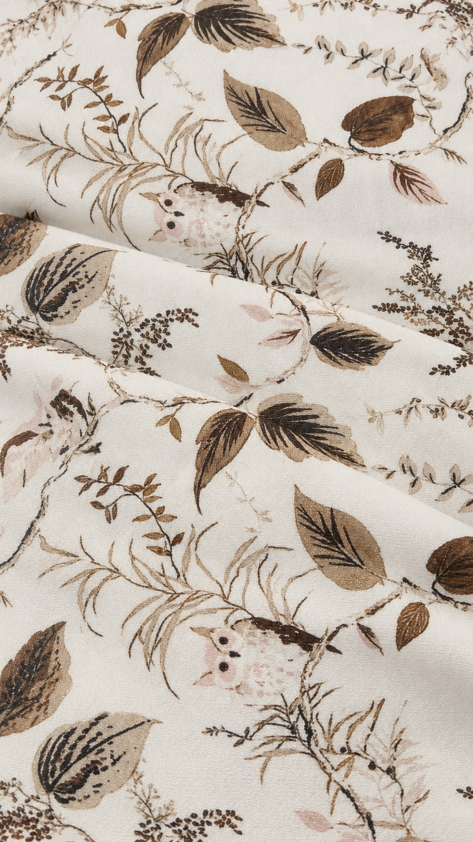 Two-Piece Cotton Prayer Set – Brown Leaves