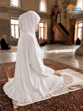 Cool Lycra Prayer Set with guipure lace.