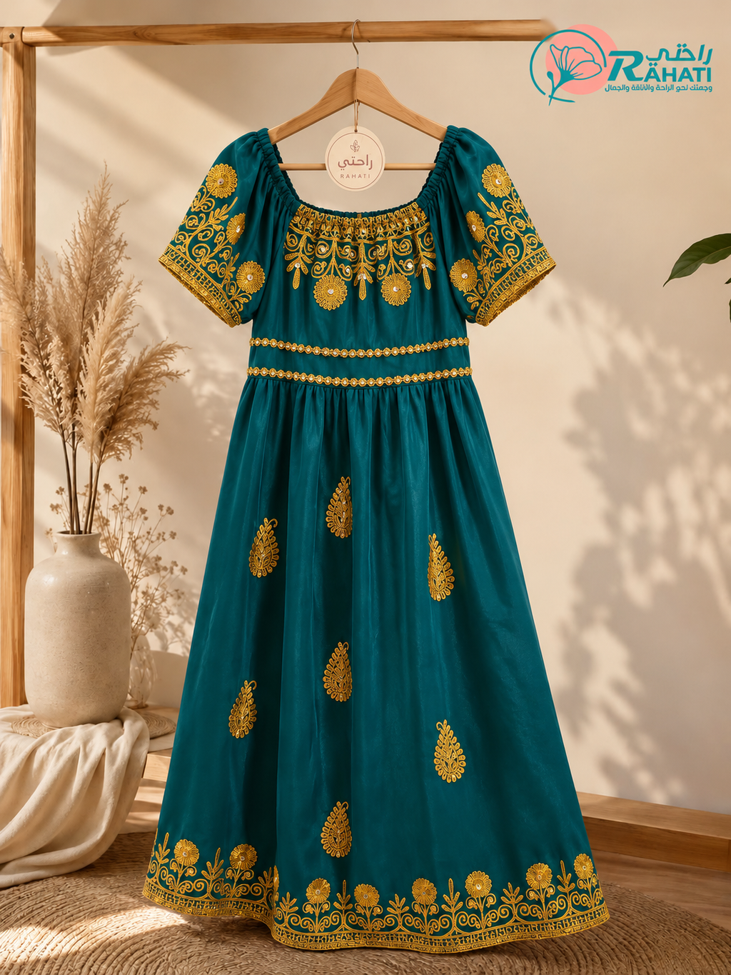 Embroidered Summer Maxi Dress – Soft Lightweight Fabric