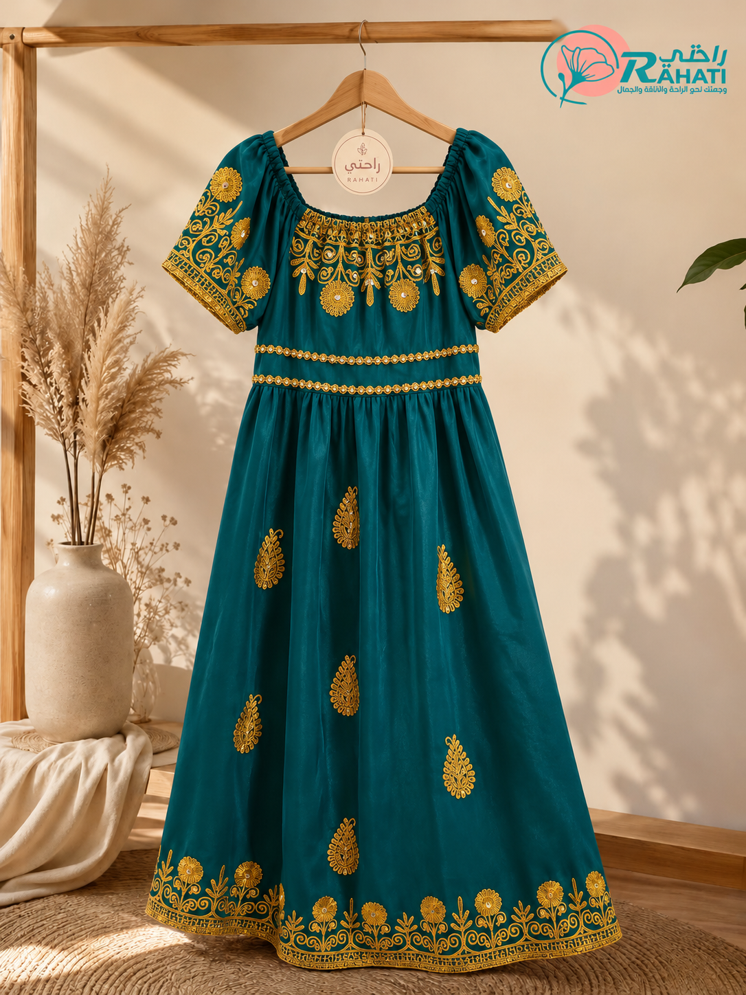 Embroidered Summer Maxi Dress – Soft Lightweight Fabric