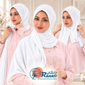 White stitched cotton shawl