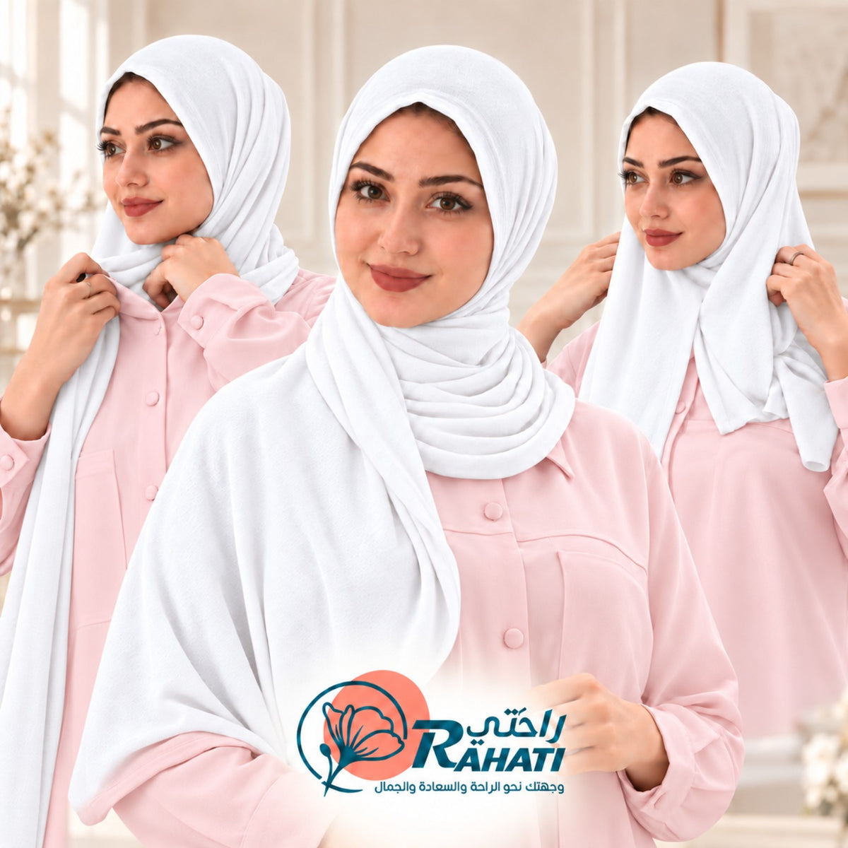 White stitched cotton shawl