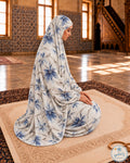 Two-Piece Cotton Prayer Set – Blue Floral by Rahati