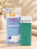 Viel chlorophyll roll-on depilatory wax 100ml with 50 body epilating strips
